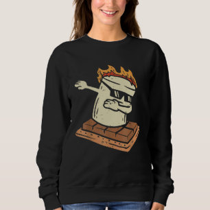 Dabbing Smore Marshmallow Cute Dab Dance Camping C Sweatshirt