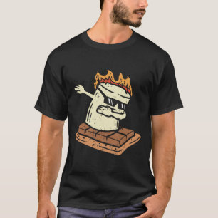 Dabbing Smore Marshmallow Cute Dab Dance Camping C T-Shirt