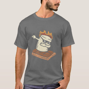 Dabbing Smore Marshmallow Cute Dab Dance Camping C T-Shirt