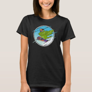 Dabbing Snowboard Parrot I Dusky headed Conure T-Shirt