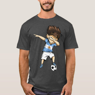 Dabbing Soccer Argentina Jersey - Argentinian Foo T-Shirt