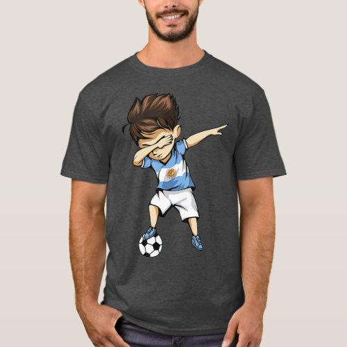 Dabbing Soccer Argentina Jersey _ Argentinian Foot T_Shirt