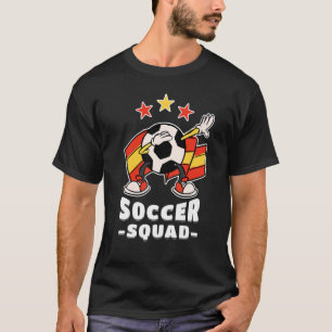 Dabbing Soccer Ball Spanish Flag Soccer Squad 1 T-Shirt