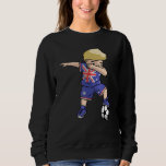 Dabbing Soccer Boy Australia  Australian Boys Foot Sweatshirt