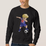Dabbing Soccer Boy Australia  Australian Boys Foot Sweatshirt