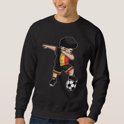 Dabbing Soccer Boy Belgium Cool Belgian Football K Sweatshirt