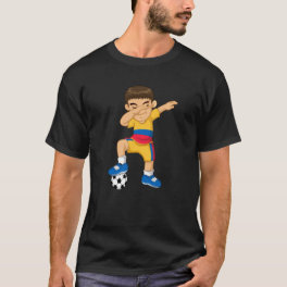 Dabbing Soccer Boy Colombia Jersey Best Colombian T-Shirt