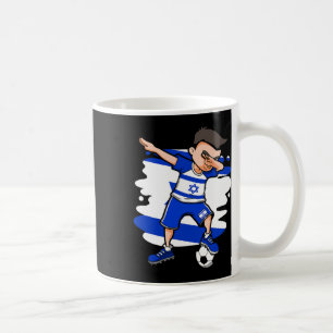 Dabbing Soccer Boy - Israel Jersey Israeli Footll  Coffee Mug