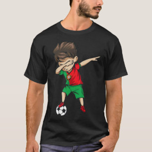 Dabbing Soccer Boy Portugal Jersey Portuguese T-Shirt