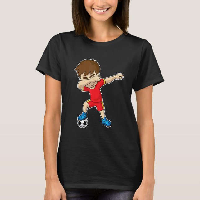 Dabbing Soccer Boy T-Shirt (Front)