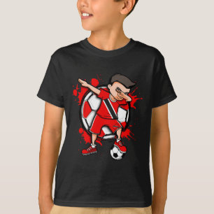 Dabbing Soccer Boy Trinidad And Togo Footll Lover  T-Shirt