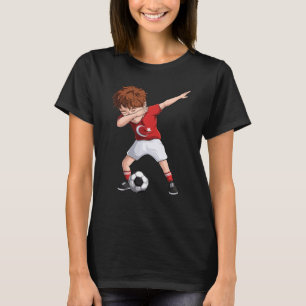 Dabbing Soccer Boy Turkey Jersey Turkish Footbal T-Shirt