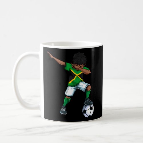 Dabbing Soccer Jamaica Jamaican Football For  Coffee Mug