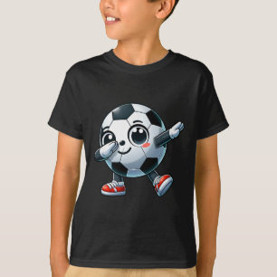 Dabbing Soccer Player Lover Cute Toddler Kids Boys T-Shirt