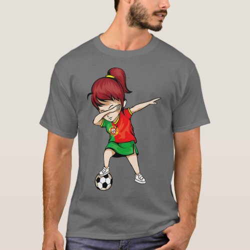 Dabbing Soccer Portugal Jersey  _ Portuguese Footb T_Shirt