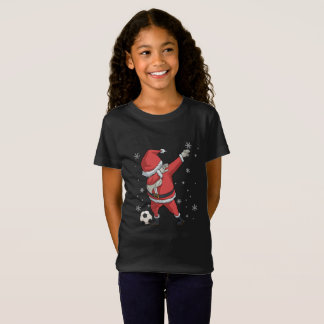Dabbing Soccer Santa Claus Christmas Gift Shirt