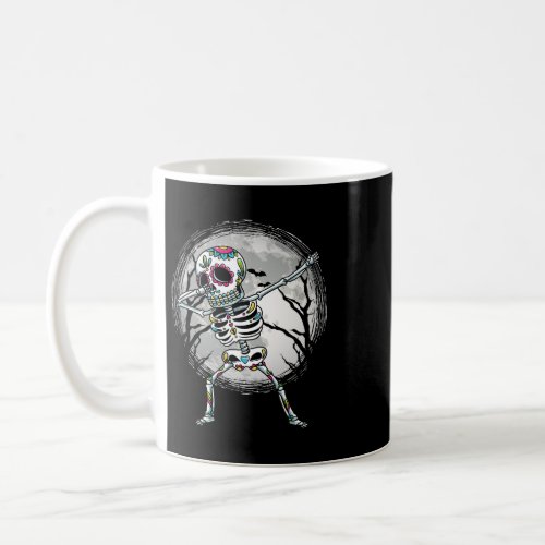 Dabbing Sugar Skull Skeleton Dia De Los Muertos Ha Coffee Mug
