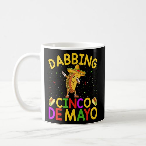 Dabbing Taco Cinco De Mayo  Boys Men Mexican  Coffee Mug