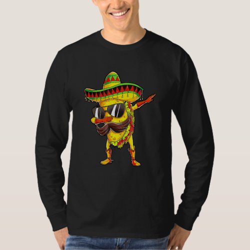 Dabbing Taco Cinco De Mayo Boys Men Mexican Food S T_Shirt