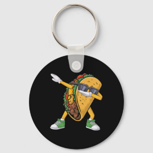Dabbing Taco Cinco De Mayo Funny Boys Men Mexican Keychain