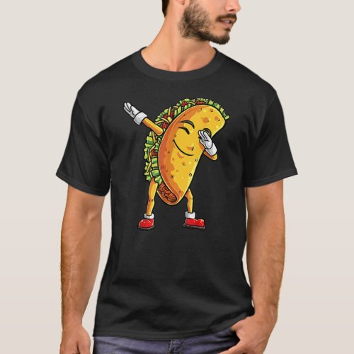 Dabbing Taco Cinco de Mayo Funny Boys Men Mexican T_Shirt