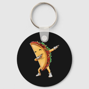 Dabbing Taco Cinco De Mayo Funny Kids Boys Mexican Keychain