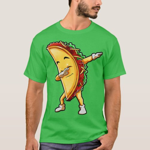 Dabbing Taco Cinco de Mayo Funny Kids Boys Mexican T_Shirt