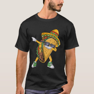 Dabbing Taco Cinco De Mayo Funny Mexican Food Dab T-Shirt