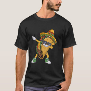Dabbing Taco Cinco de Mayo Funny Mexican Food Dab T-Shirt