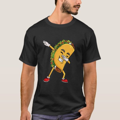 Dabbing Taco Cinco De Mayo  Mexican Dab Boys Kids  T_Shirt