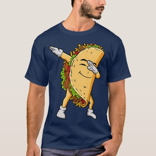 Dabbing Taco Funny Cinco de Mayo Mexican Food Dab  T_Shirt