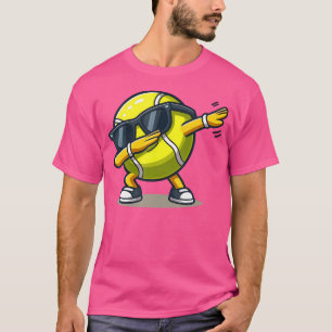 Dabbing Tennis Ball Funny Boys Sports Player T-Shirt