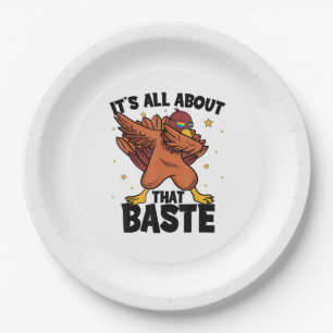 Dabbing Thanksgiving Turkey All About That Baste P Paper Plates