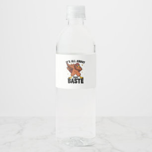 Dabbing Thanksgiving Turkey All About That Baste P Water Bottle Label