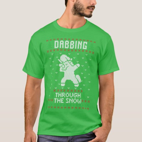 Dabbing Through The Snow Funny Unicorn Ugly Christ T_Shirt