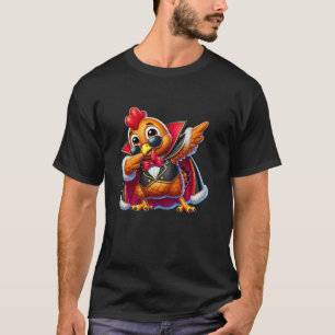 Dabbing Turkey Dracula Dad Halloween Costume Thank T-Shirt