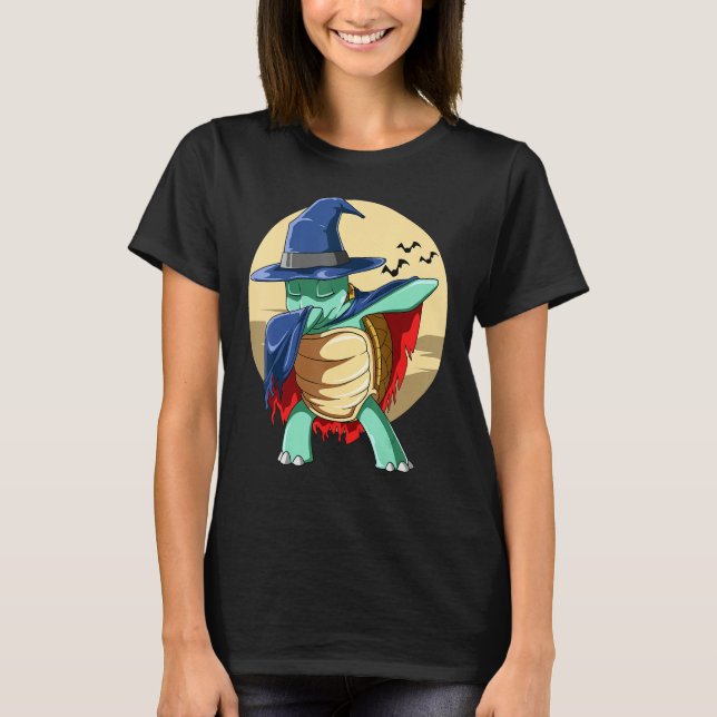 Dabbing Turtle Halloween Turtle Dabbing Halloween  T-Shirt (Front)