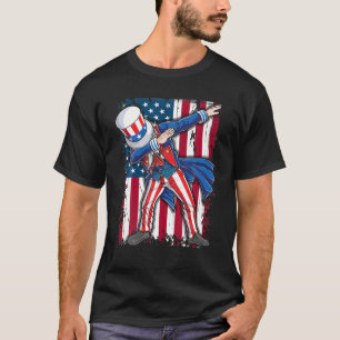 Dabbing Uncle Sam 4Th Of July  American Flag Gifts T-Shirt