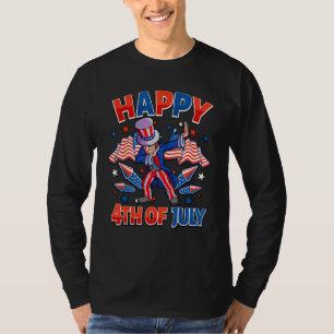 Dabbing Uncle Sam 4th Of July Boys Men American Us T-Shirt
