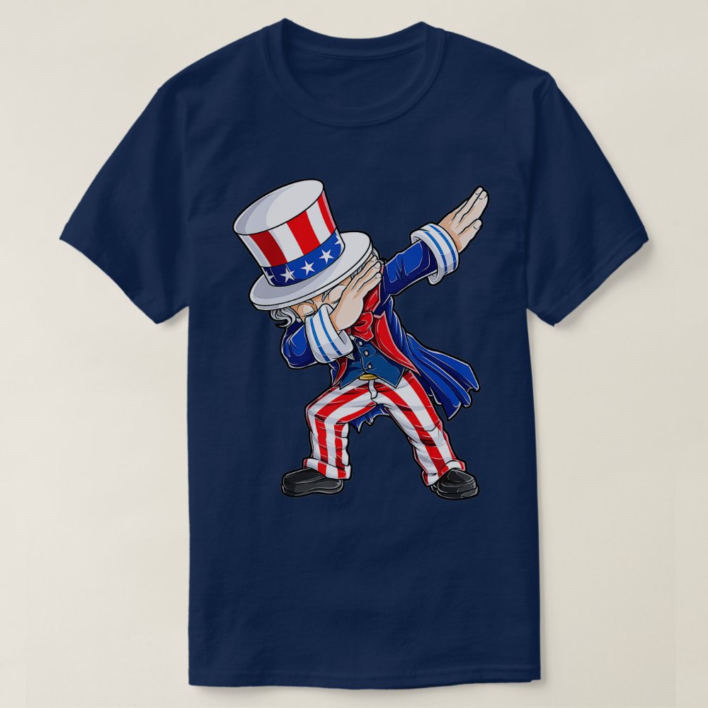 Discover Dabbing Uncle Sam  4th of July Kids Boys Men Gifts Personalized T-Shirt