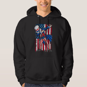 Dabbing Uncle Sam 4th Of July Men Kids Boys Hoodie