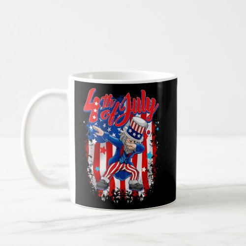 Dabbing Uncle Sam  Fourth Of July  Coffee Mug