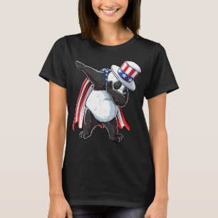 Dabbing Uncle Sam Panda 4th Of July Kids Boys Wom T-Shirt
