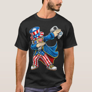 Dabbing Uncle Sam Video Game Controller 4th of Jul T-Shirt