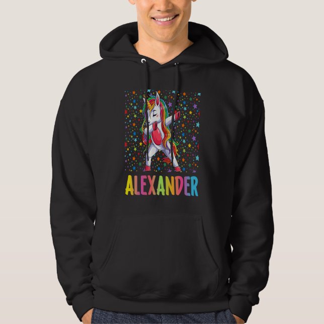 Dabbing Unicorn Alexander Hoodie (Front)