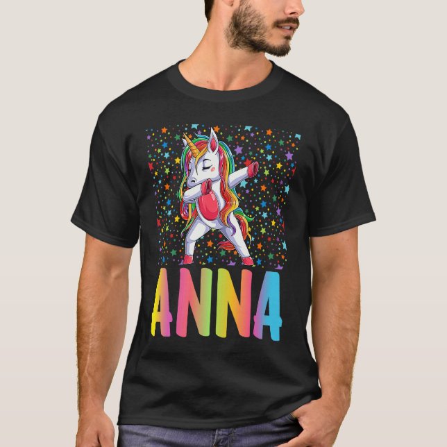 Dabbing Unicorn Anna T-Shirt (Front)
