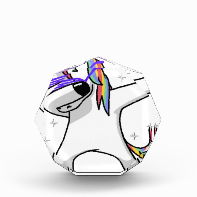Dabbing Unicorn Award (Front)