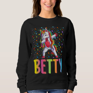 Dabbing Unicorn Betty Sweatshirt