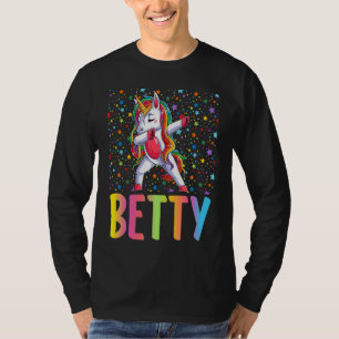 Dabbing Unicorn Betty T-Shirt