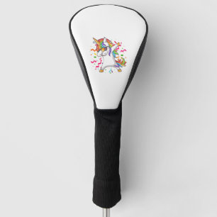 Dabbing Unicorn Birthday Shirt Girls Cute Unicorn Golf Head Cover